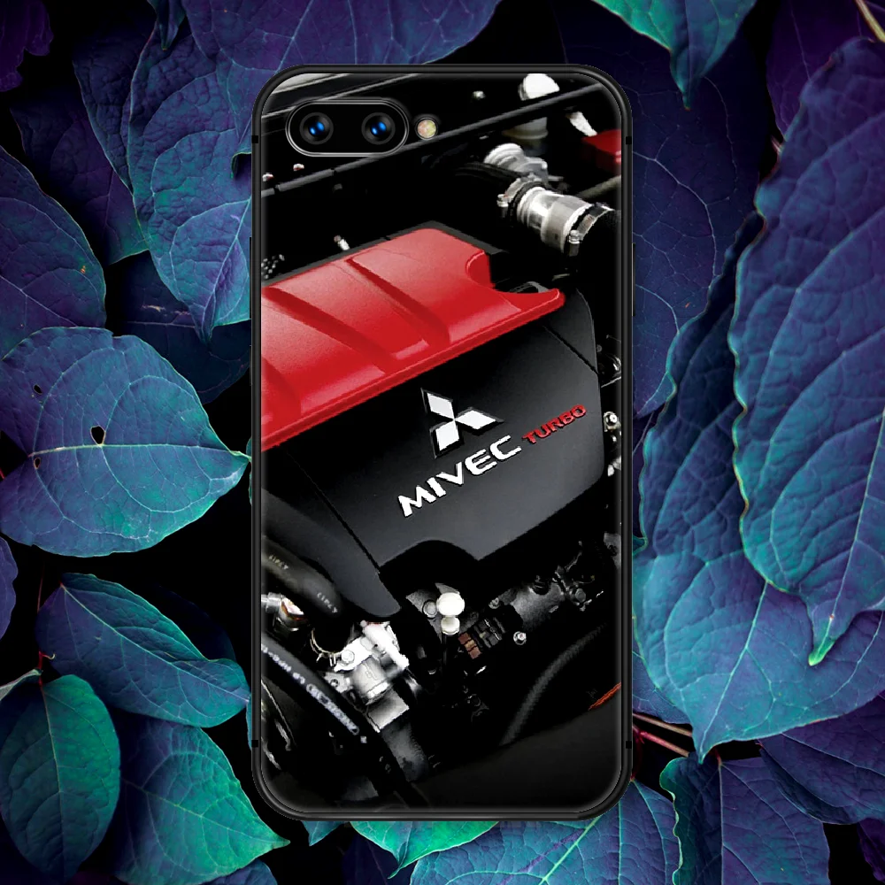 

Mitsubishi Sport Car Phone Case For Huawei Honor 6A 7A 7C 8 8A 8X 9 9X 10 10i 20 Lite Pro Play black Hoesjes Tpu Coque 3D Bumper