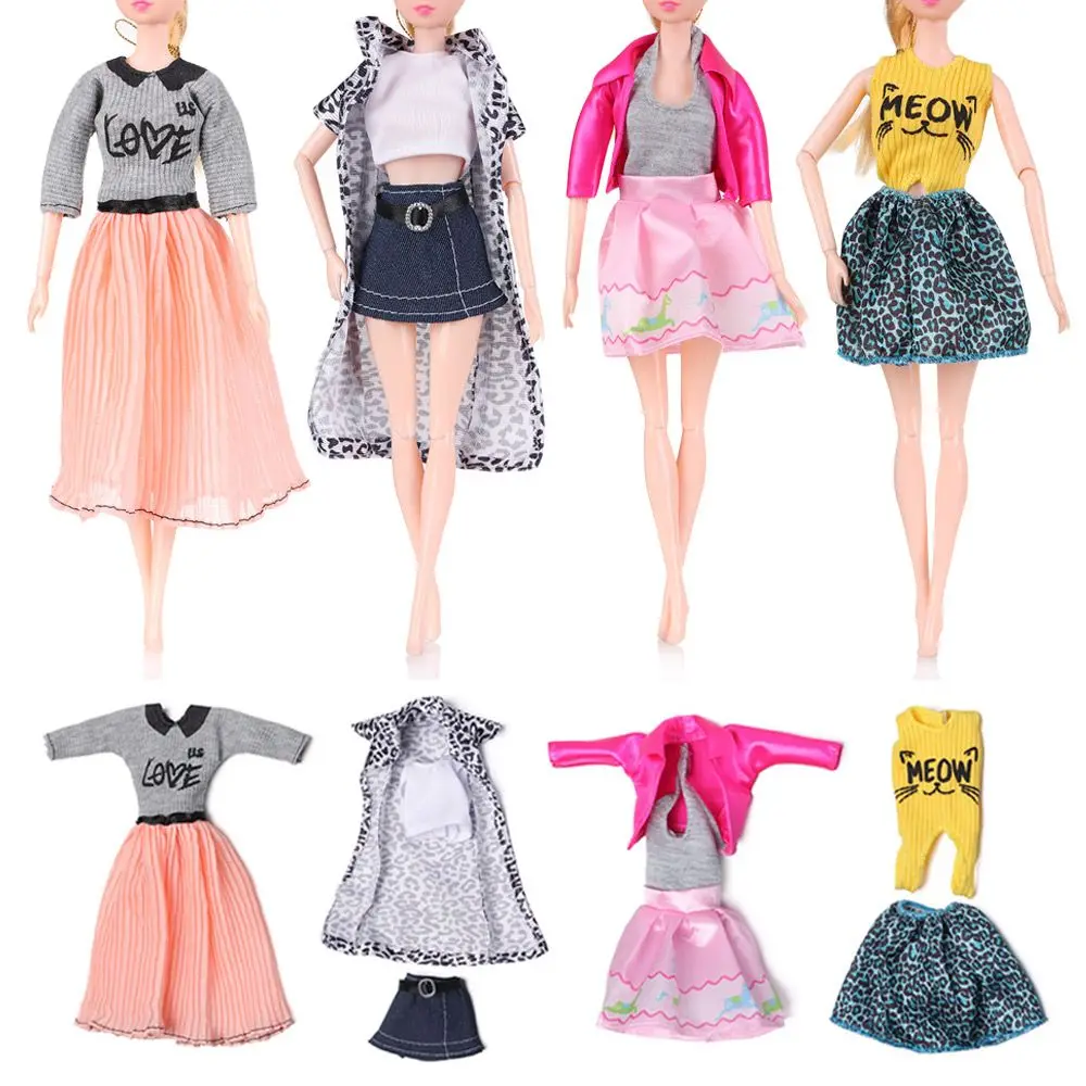 

Fashion Cute Doll Dress Outfit Clothes Dress Pants Suit Princess Skirt Toy Makeup Party Dress DIY Doll Accessories