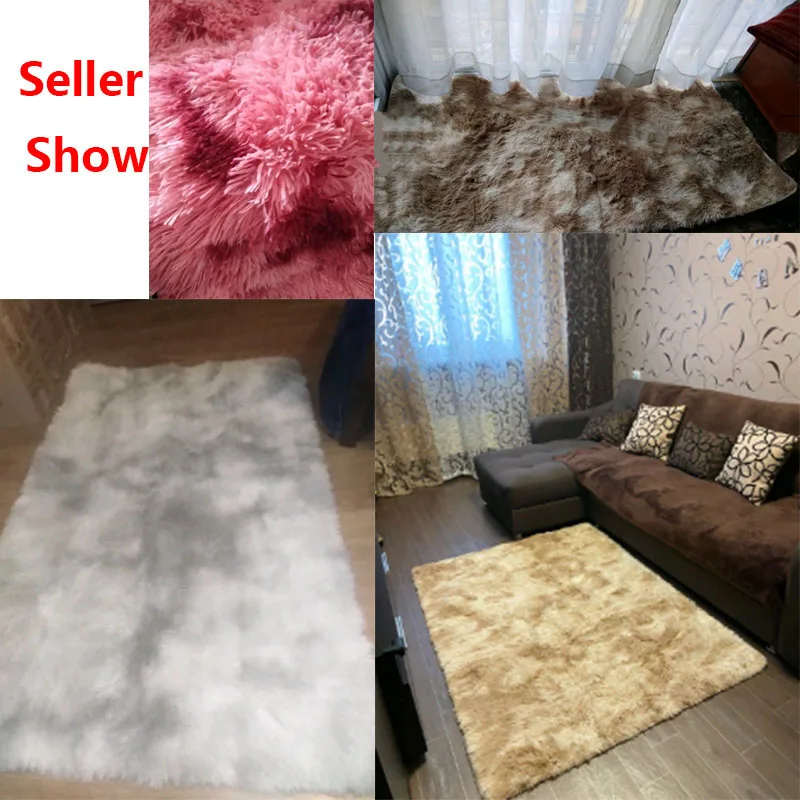 Мультиразмерный ковер для спальни водопоглощающий гостиной окрашенный плюш