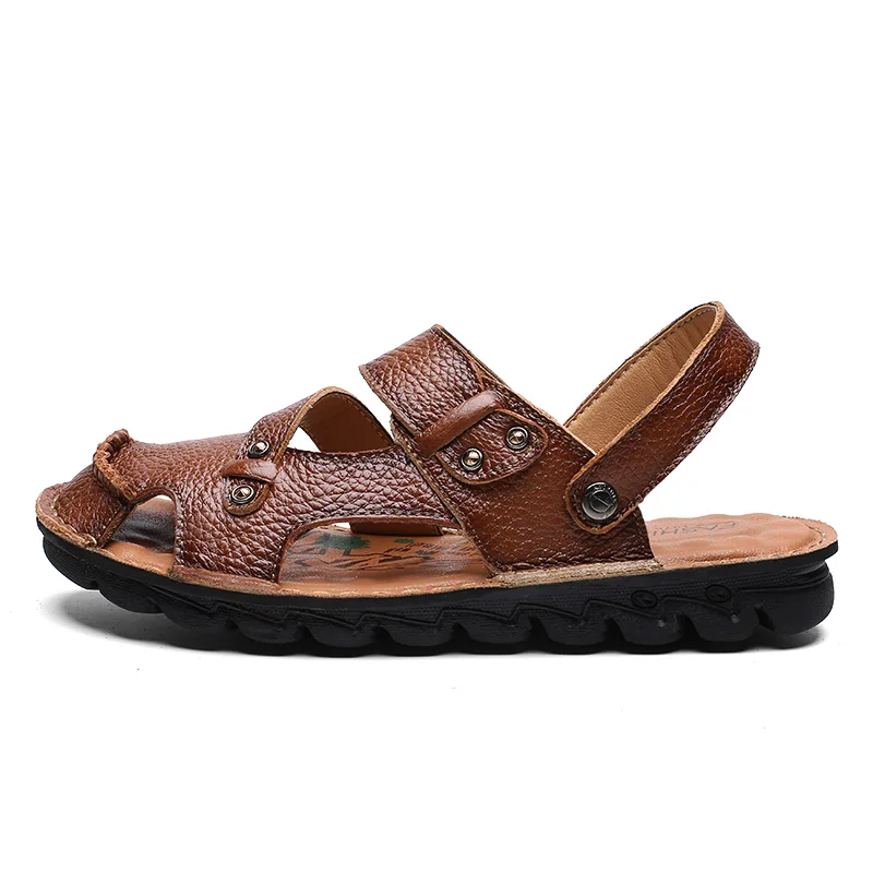 

S slip sandalias para cuero; ; -; sandalhas hombre