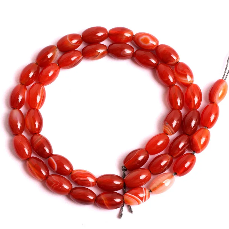 Бусины из натурального красного агата и оникса незакрепленные бусины Sardonyx