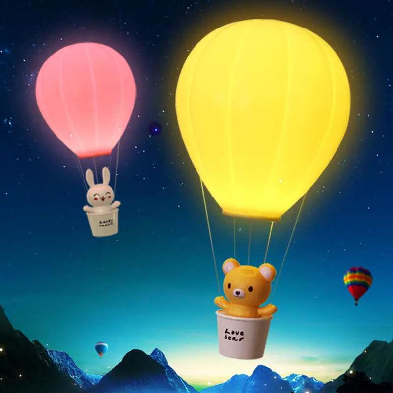 

New Hot Air Balloon LED Night Light Children's Baby Nursery Light Dimmable Atmosphere Light with Touch Switch USB Rechargeable