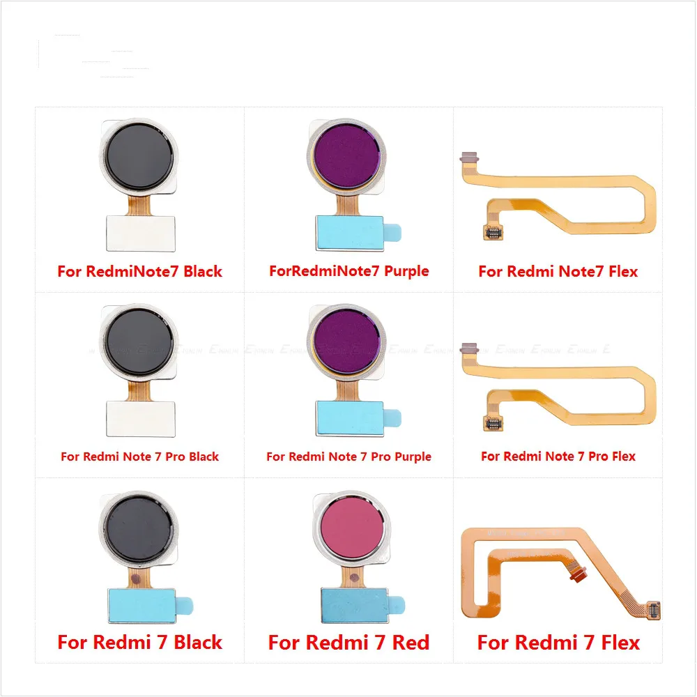 Кнопка возврата для Xiaomi Redmi Note 7 Pro кнопки запасные части сенсор распознавания