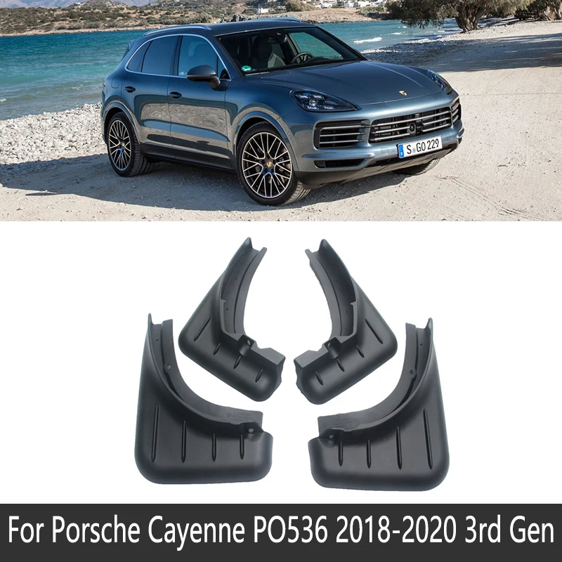 Крылья для Porsche Cayenne 9PA 92A PO536 2008~ брызговик щитки, брызговики брызговик всплеск аксессуары 2009 2010 - Название цвета: 2018-2020 PO536