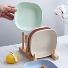 Экологичная обеденная тарелка из пшеничной соломы, стандартная тарелка, домашняя детская тарелка для снэка, Салатница