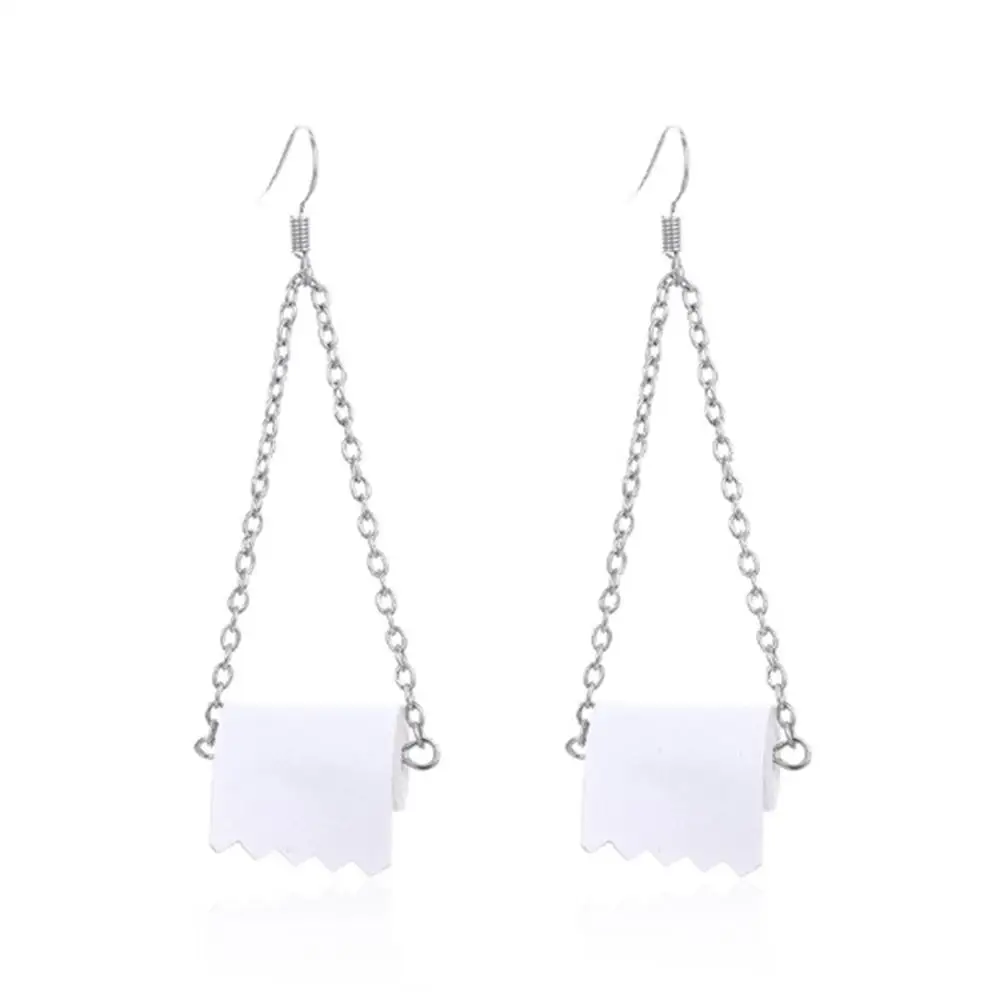 

Imixlot Funny Roll Toilet Paper Drop Earrings Jewelry Gifts