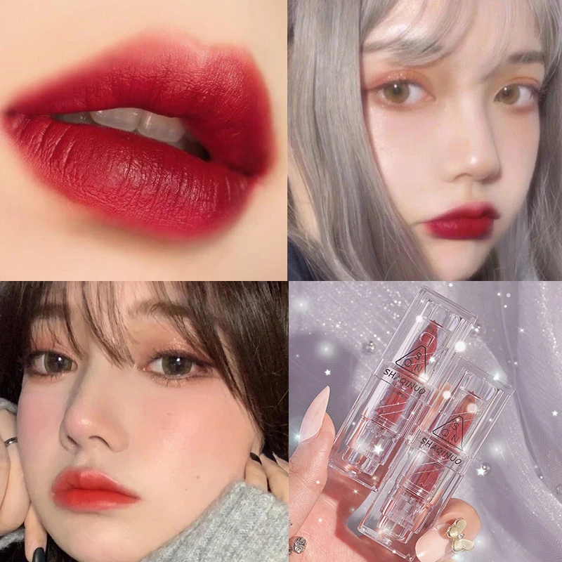 

Карамель бархатная матовая губная помада Водонепроницаемая стойкая Сексуальная масляная краска губная помада для женщин Красный тинт для ...