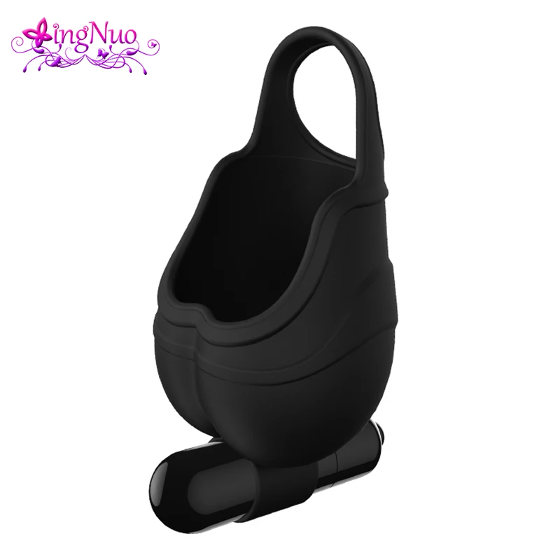 Массажер для яичек мастурбатор мужчин секс игрушки вибратор яичная форма