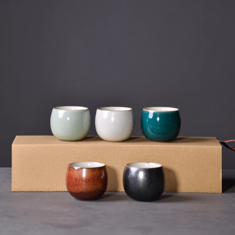 Набор керамических чайных кружек TANGPIN 4 чашки китайская чашка кунг фу посуда для