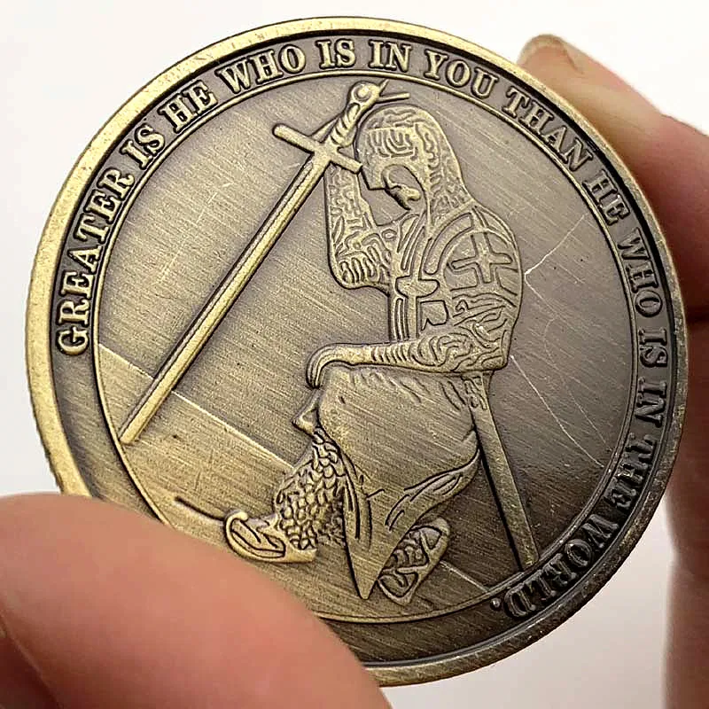 Philippians 4:13 I can do all things through Christ who gives me strength Coin Souvenir Gifts Coins | Дом и сад