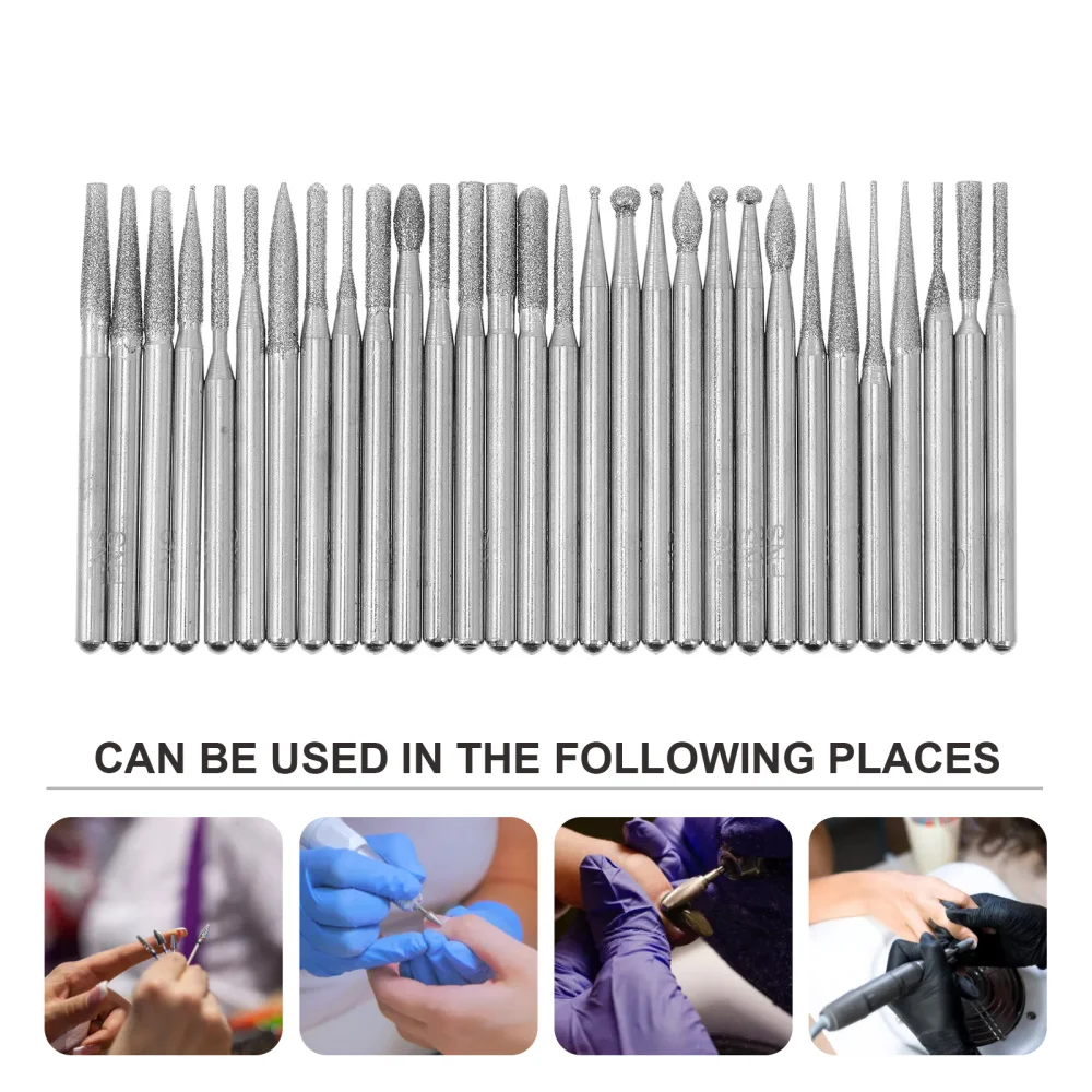 

30Pcs Female Manicure Beauty Machine Nail Polishing Drills Home Salon Supply