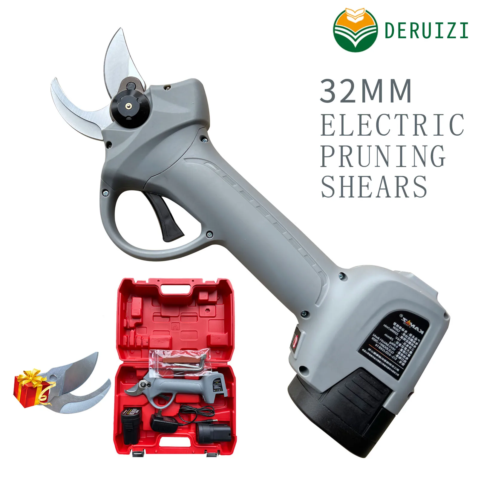 

Электрические садовые ножницы, беспроводные электрические ножницы для виноградников, лоз, 2 аккумулятора, 16 В