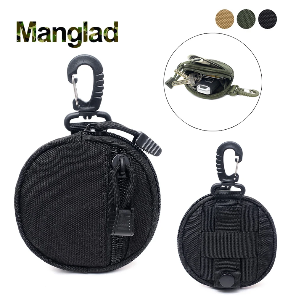 

Tactical Wallet EDC Belt Pouch Men Coin Purses Military Portable Mini Money Coin Pocket with Hook Waist Belt Bag for Hunting