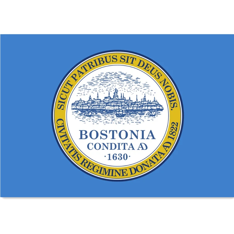 

60x90cm/90x150cm/120x180cm USA Massachusetts Boston city Flag