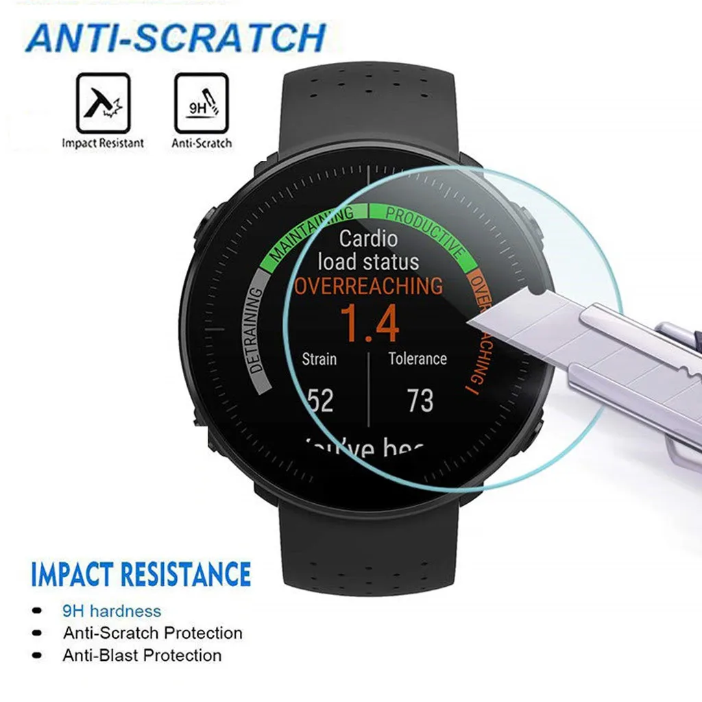HIPERDEAL for Polar Vantage V/M Watch PC Clear Film Tempered Glass Screen Protector Anti-scratch | Электроника