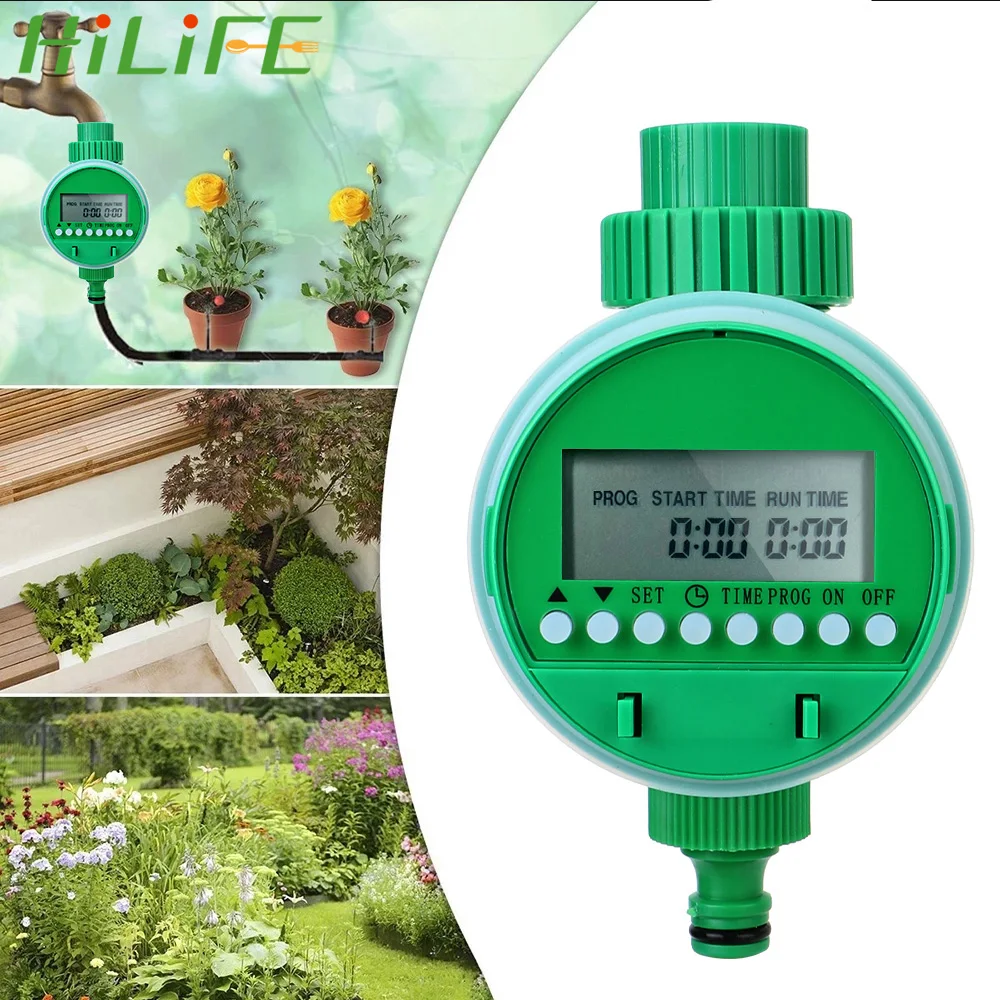 

HILIFE Lcd Display Intelligence Valve Watering Control Device Automatic Irrigation Controller Electronic Garden Watering Timer