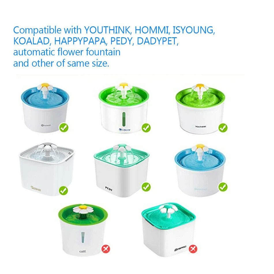 

Cat Water Fountain Filter Carbon Cat Drinker Source Filter For Cat Fountain Replaced Filter Catit Pet Dog Automatic Dispenser