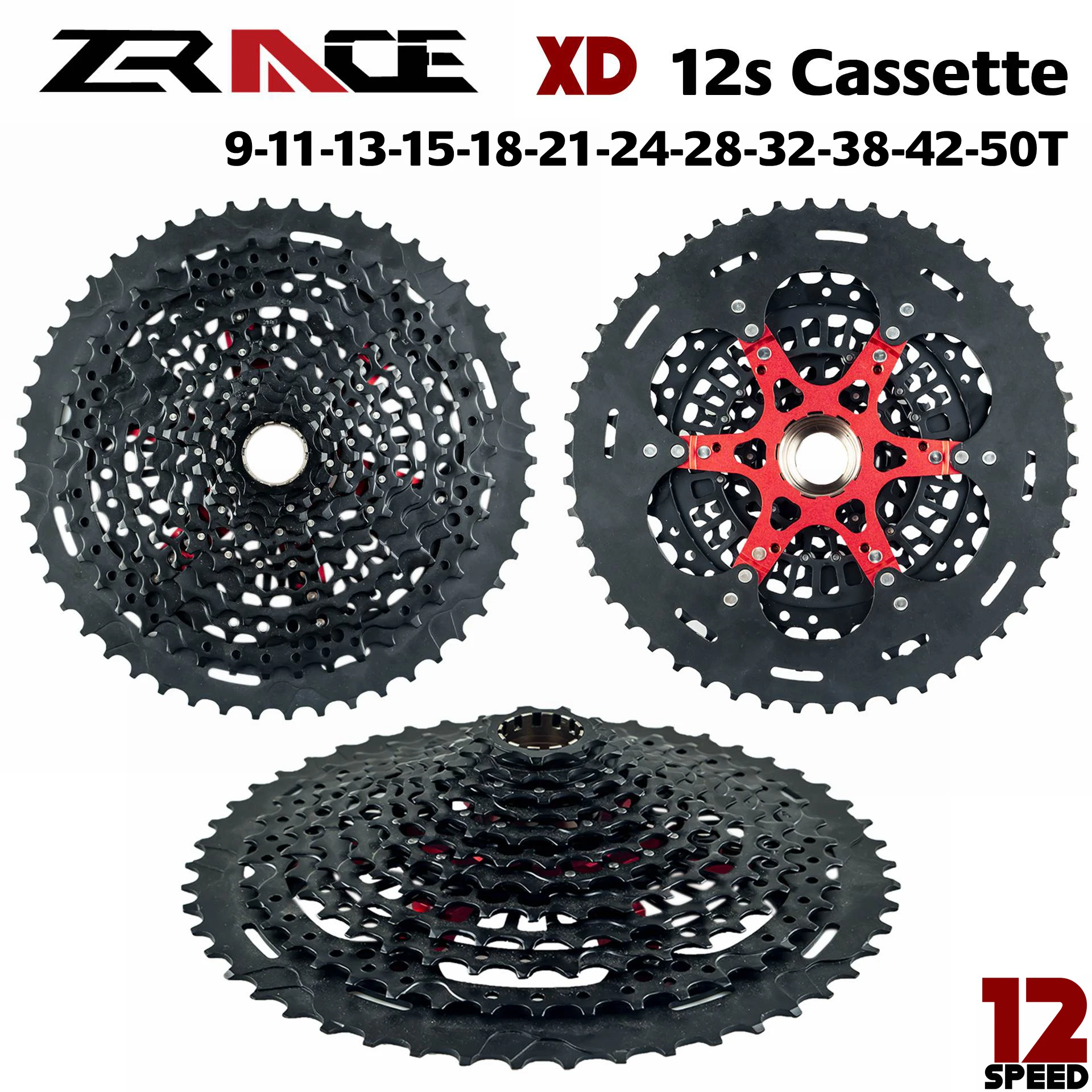 Zrace 12 s XD casette скоростной велосипед MTB бесплатное правило 9 50 t negro совместимый с SRAM