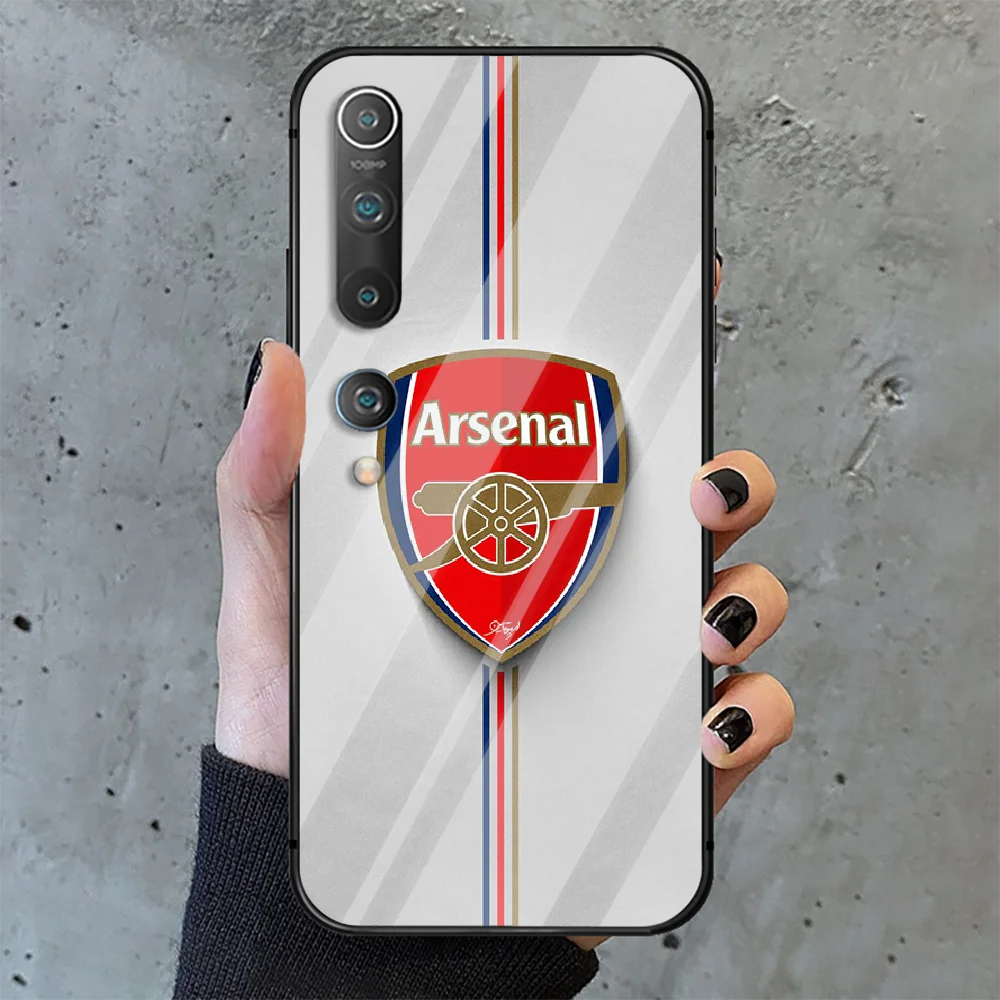 

Arsenals Football Phone Tempered Glass Case Cover for Xiaomi Mi A MAX X POCO M Note 3 9 10 11 i T Pro Lite Hoesjes Fashion Coque