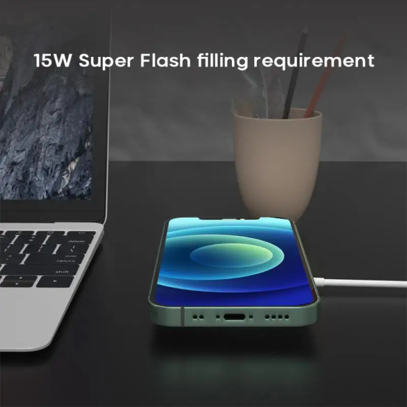 

15W Mobile Phone Charger Wireless Charger Fast Charging Aluminum Magnetic Charging Pad For iPhone 12 All Phones