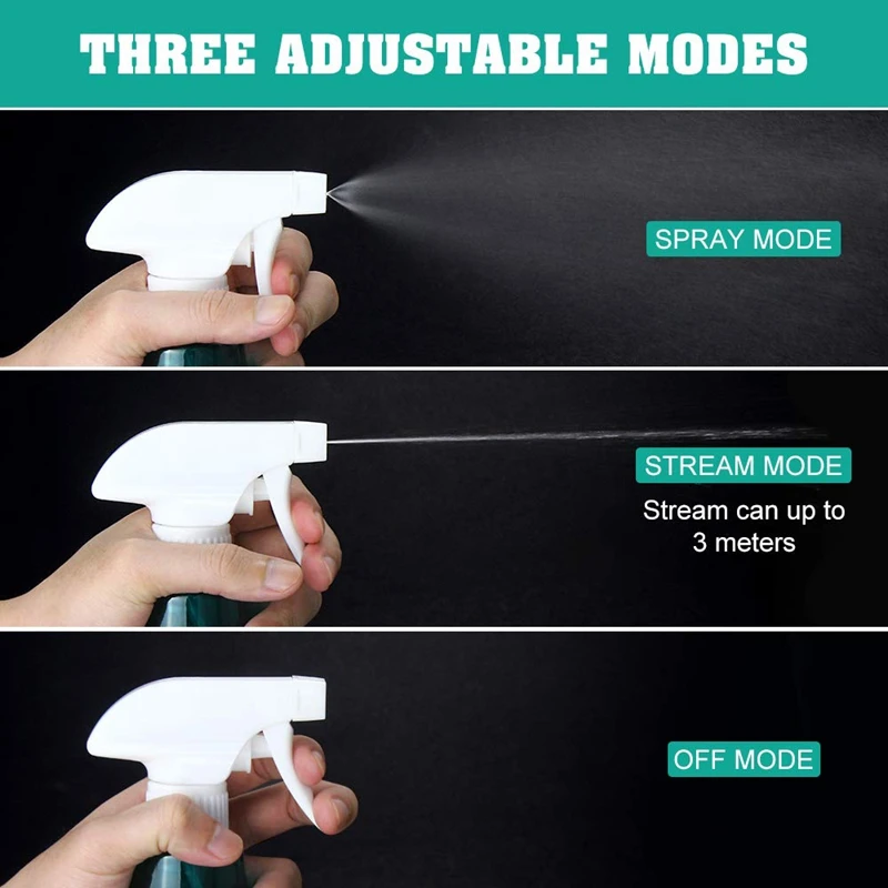 Флакон с распылителем 500 мл пустой распылитель для растворов очистки 3 режима