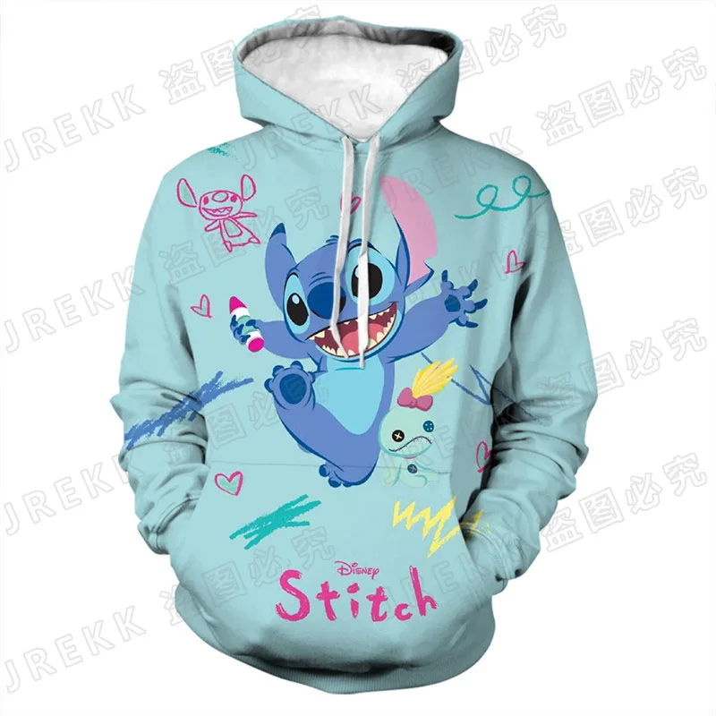 

2021 Fashion Casual Funny Stitch Hoodies Men Women Children Disney Anime 3D Print Sweatshirts Boy Girl Kids Pullover Cool Tops