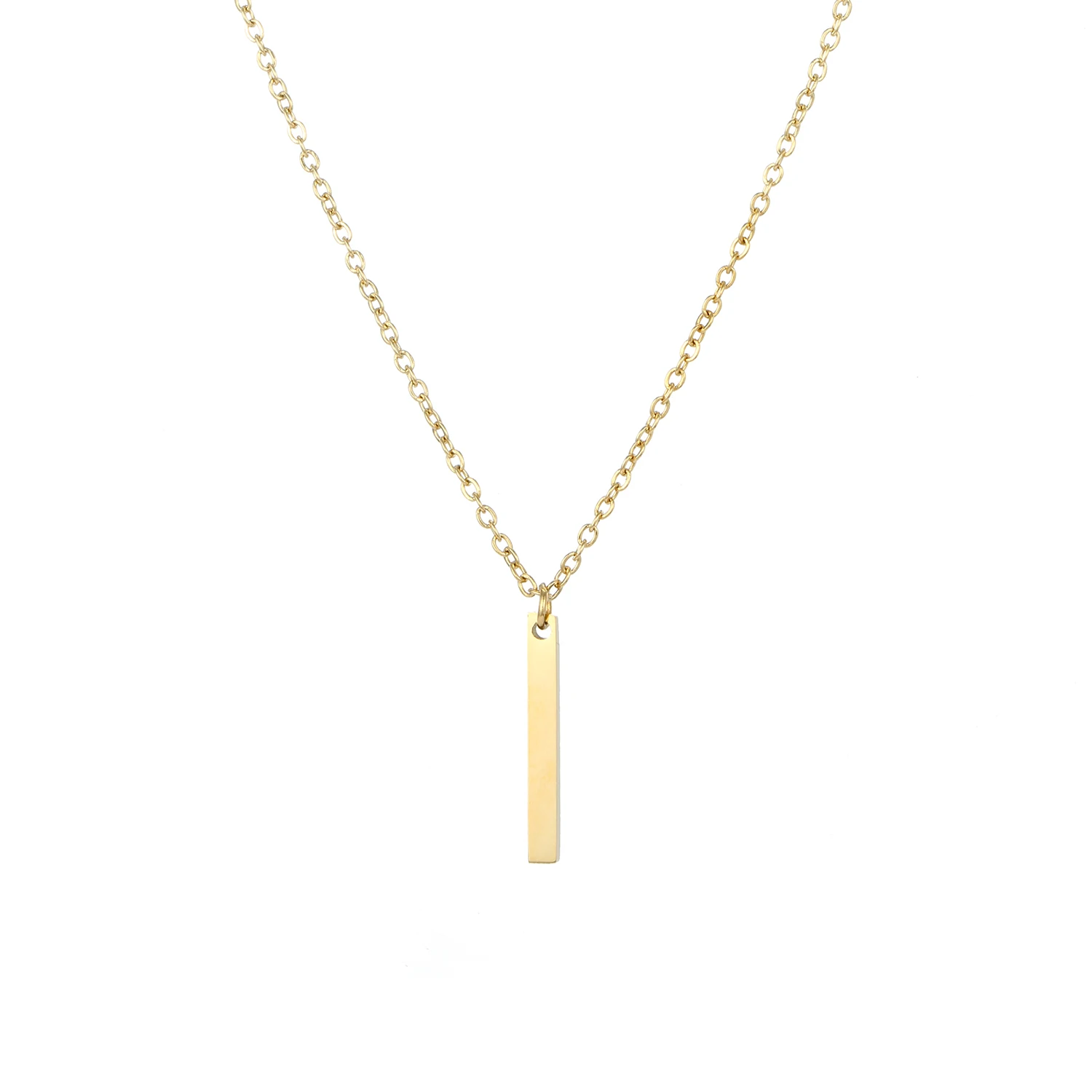 Custome Gold Necklace for Women Stainless Steel Pendant Long Chain StatementNecklace Choker Best Friends Couple Gift | Украшения и