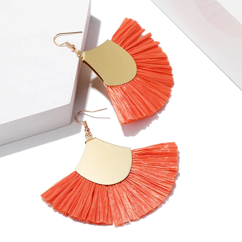 Винтажные богемные большие серьги с кисточками для женщин 2019 секционные