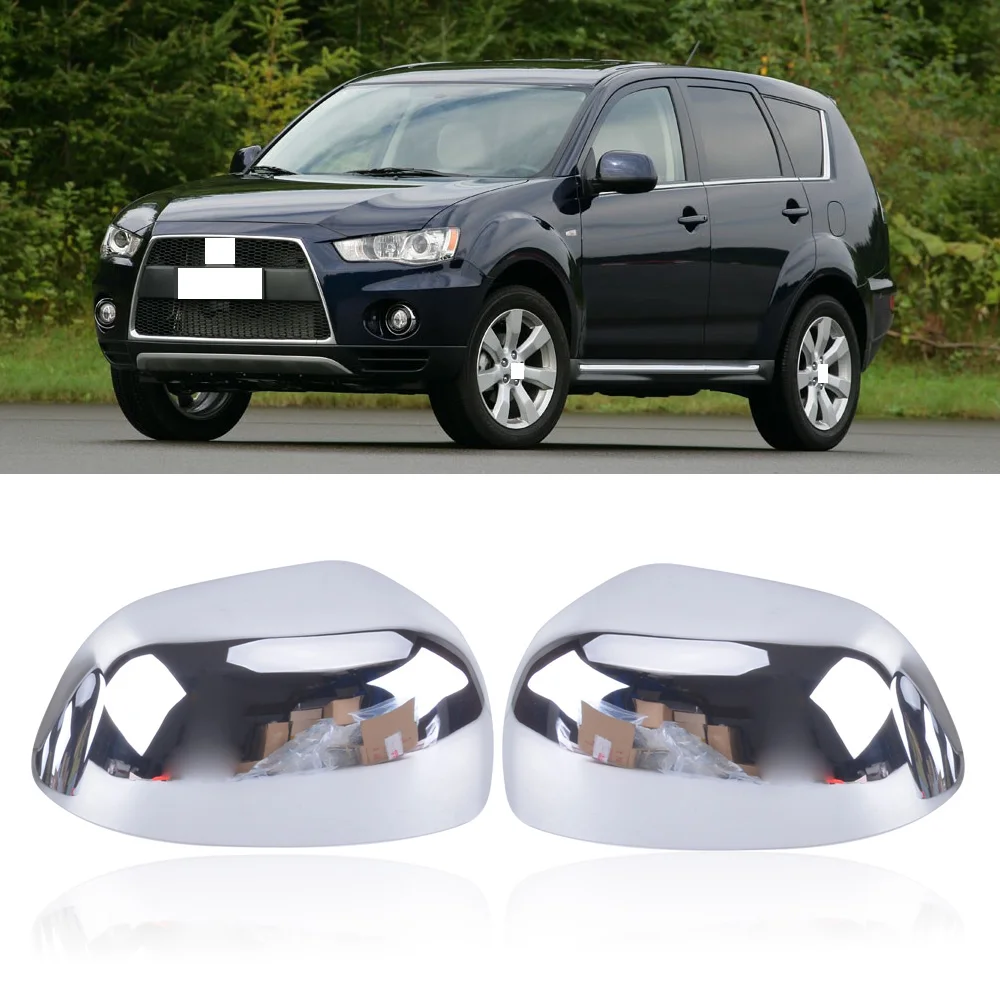CAPQX 2 шт. для Mitsubishi ASX RVR Outlander 2007-2012 ABS хромированная Боковая дверь зеркало заднего вида рамка Крышка зеркало заднего вида оболочка