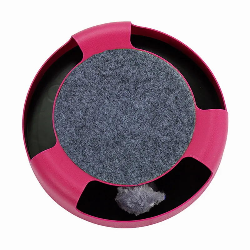 Pet Cat Toys Training Mice Plastic Rotating Running Mouse Game Board Funny Dog Interactive Toy Intelligence Plate Turntable | Дом и сад
