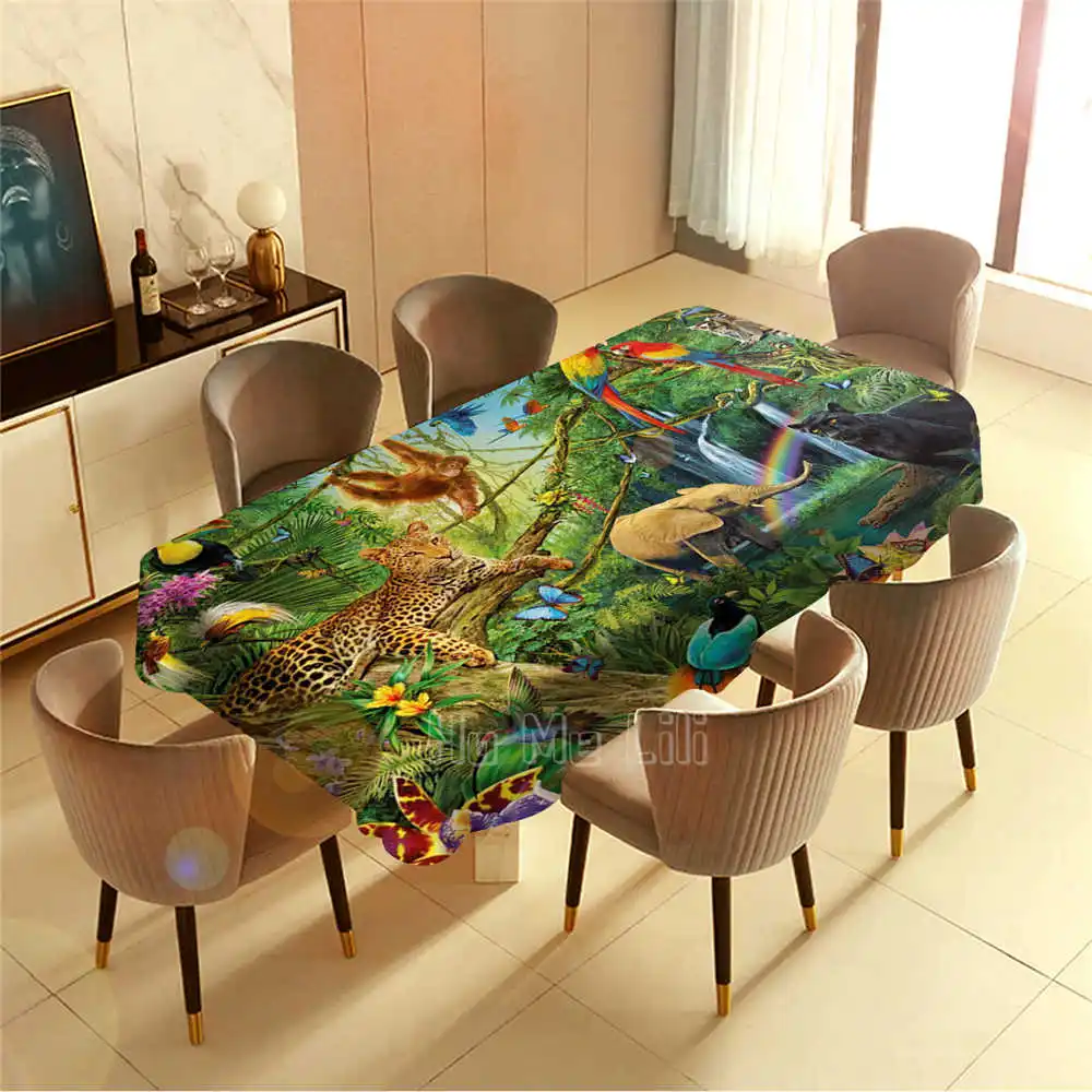

Animal Harmony Barbecue Picnic Home Party Table Cloth