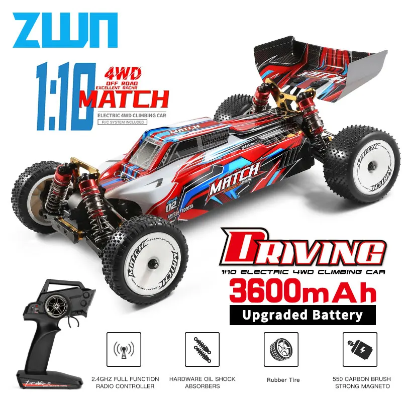 WLtoys 104001 124019 Rc автомобиль соревнование 60 км/ч Металлическое шасси 4WD Электрический