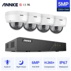 Система видеонаблюдения ANNKE, 5 Мп, FHD, POE, H.265 + 6 МП, NVR, 5 МП, Всепогодная