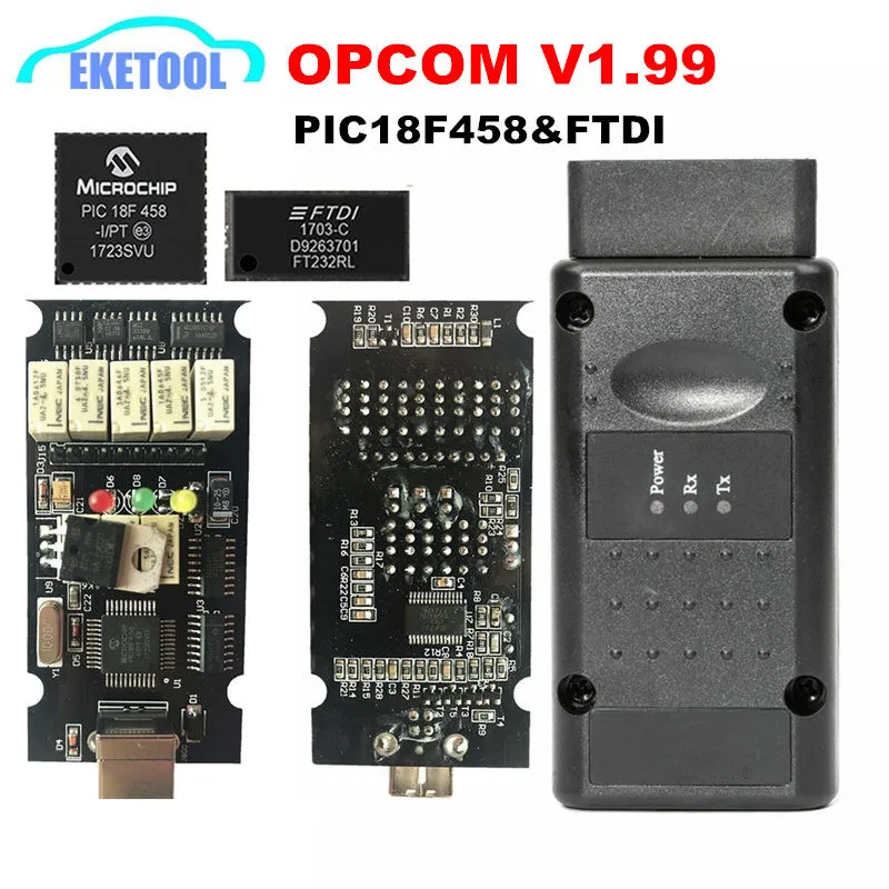 Новейшая модель 2021 V200603A OPCOM V1.99 V1.95 V1.78 V1.70 прошивки PIC18F458 & чип FTDI OP COM 1 95 CAN BUS