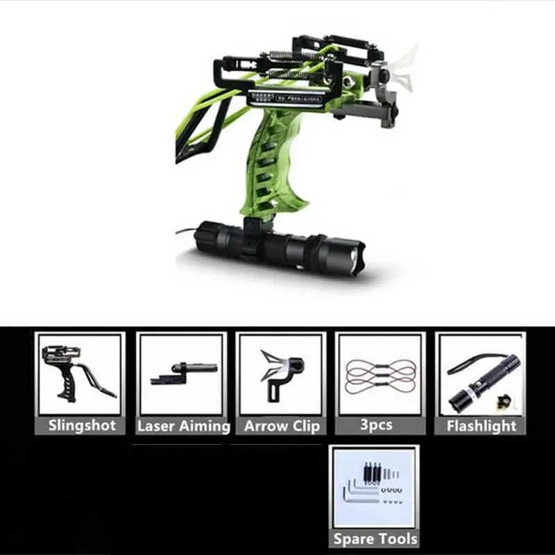 Лазерная Рогатка Мощная для охоты с зажимом стрельбы из лука|Лук и стрела| |