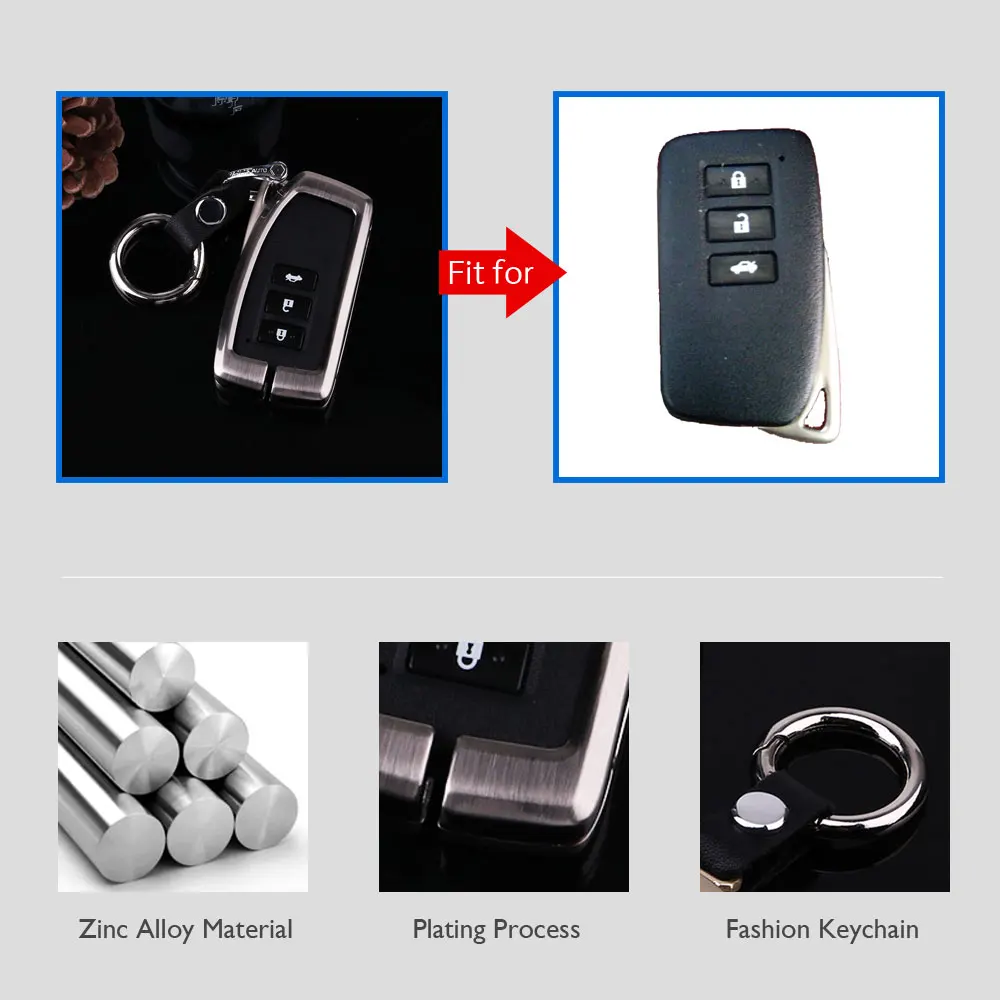 Автомобильный брелок из цинкового сплава для Lexus IS GS RX ES NX LS RC LX 2 3 4 кнопки умный