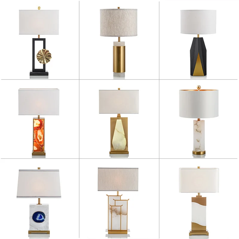 Металлическая настольная лампа дизайнерская модель арендатор для зала Новый