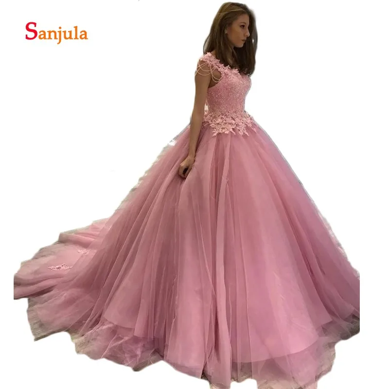Нежно-розовый тюль бальное платье принцесса девочки сладкий 16 платья в 2020 году