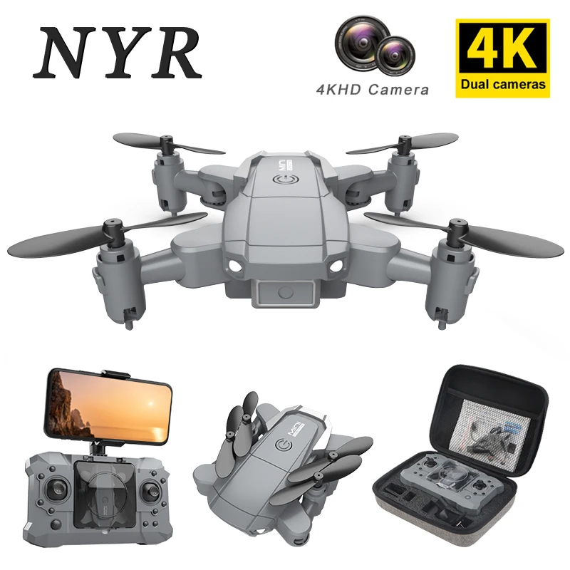 

Mini RC UAV Professional Four-axis Aircraft 4K HD Camera UAV Ultra Long Endurance HD Video Transmission Adult Children UAV Toy