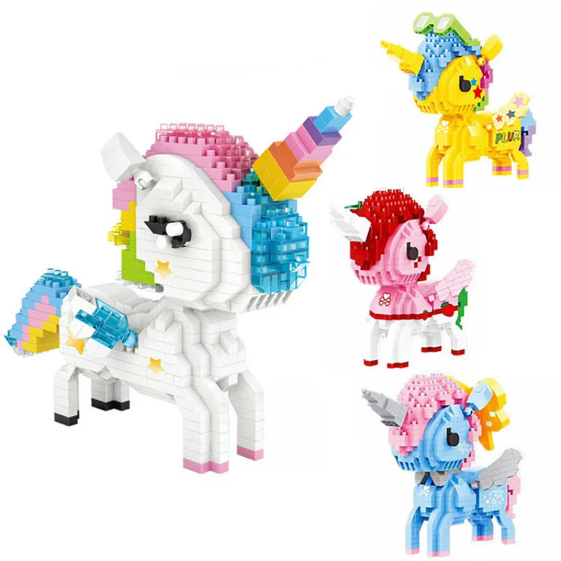 LOZ Qute алмазные блоки пластиковые милые строительные игрушки кирпичи развивающие