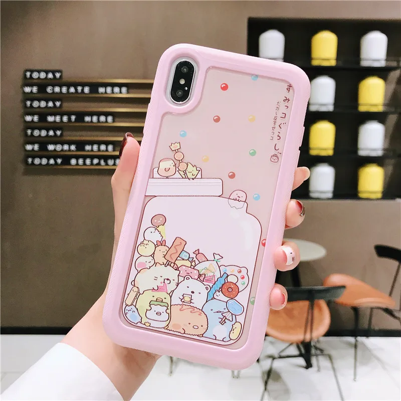 style 10 TPU+ PC двусторонний помощи чехол для iphone X XR XS MAX 7 8 плюс 6 6s милые даффи ShellieMay аниме Gelatoni StellaLou чехол - Цвет: style 10