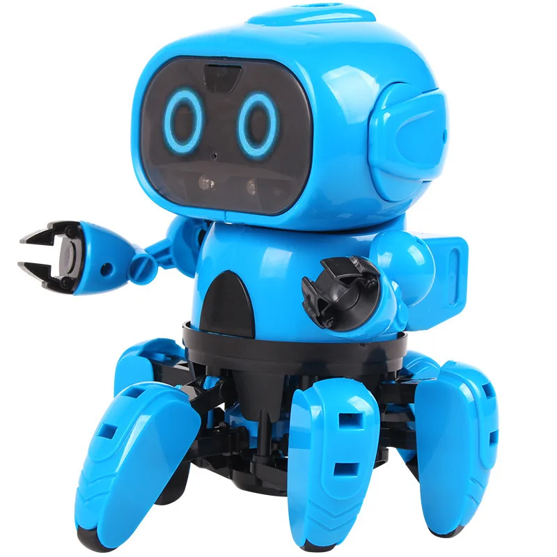 DIY сборка RC робот дистанционный умный индукционный блоки роботов игрушка жест зондирования инфракрасная сборка беспроводной прогулочный робот игрушка