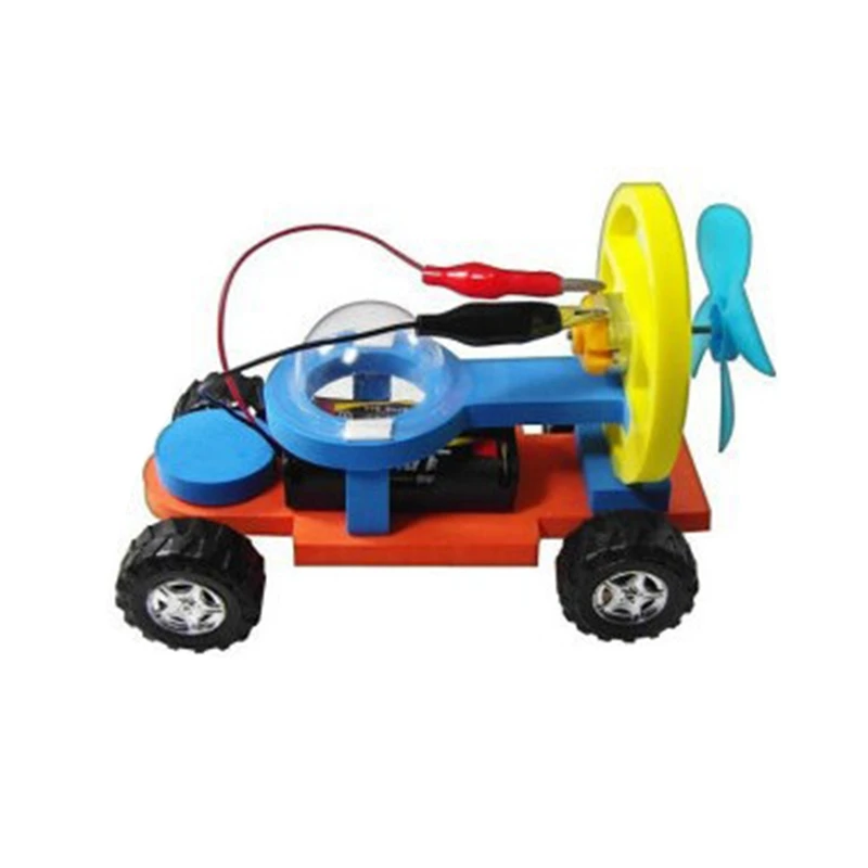 

Ветроэнергетическая электрическая гоночная модель, набор игрушек для мальчиков, научное обучение, детский эксперимент, ручная сборка, физи...