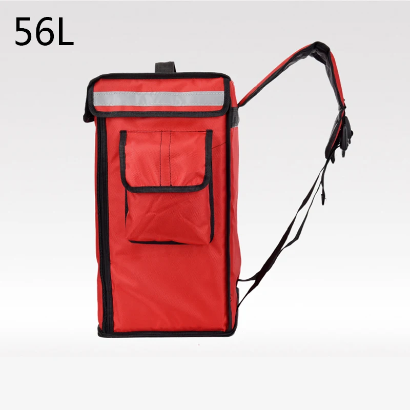 56L Backpack  Large Cooler Bags Cake Takeaway Box Freezer fast Food Pizza Delivery Incubator Ice Bags Meal Package Car Lunch Box