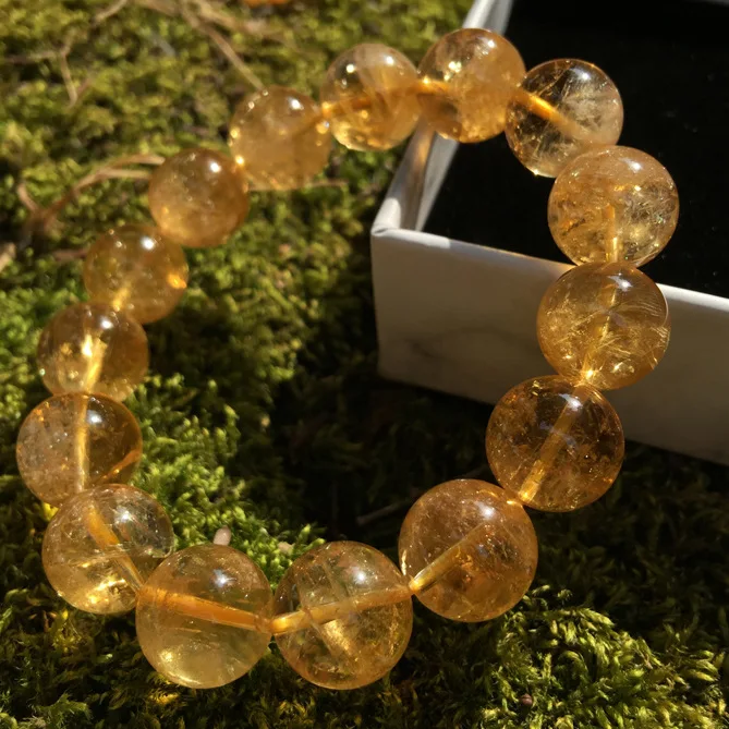 

Браслет из бразильского кристалла с натуральным кристаллом