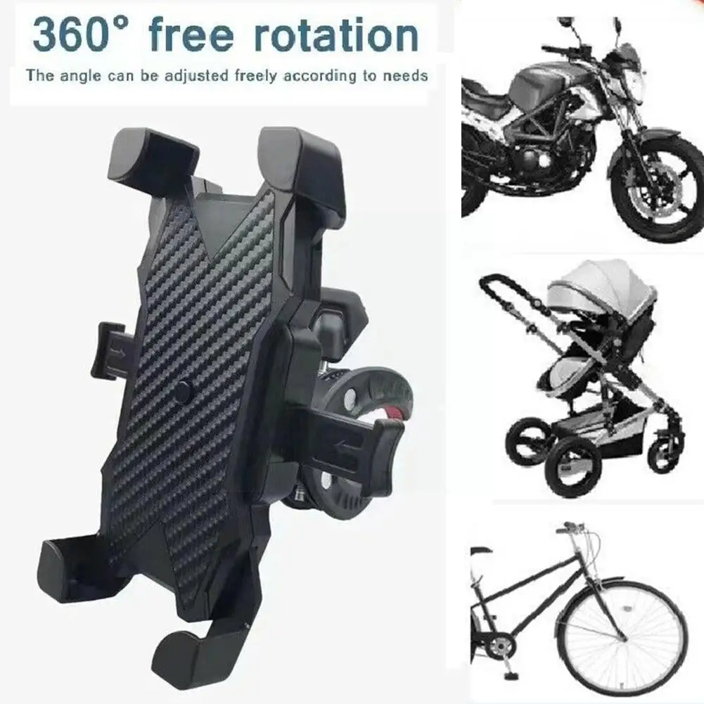 

Phone Holder Bike Motorcycle Bicycle Phone Holder Handlebar For IPhone Mount 360 Degree Stand Samsung Mount Bracket Rotatio X5Z2