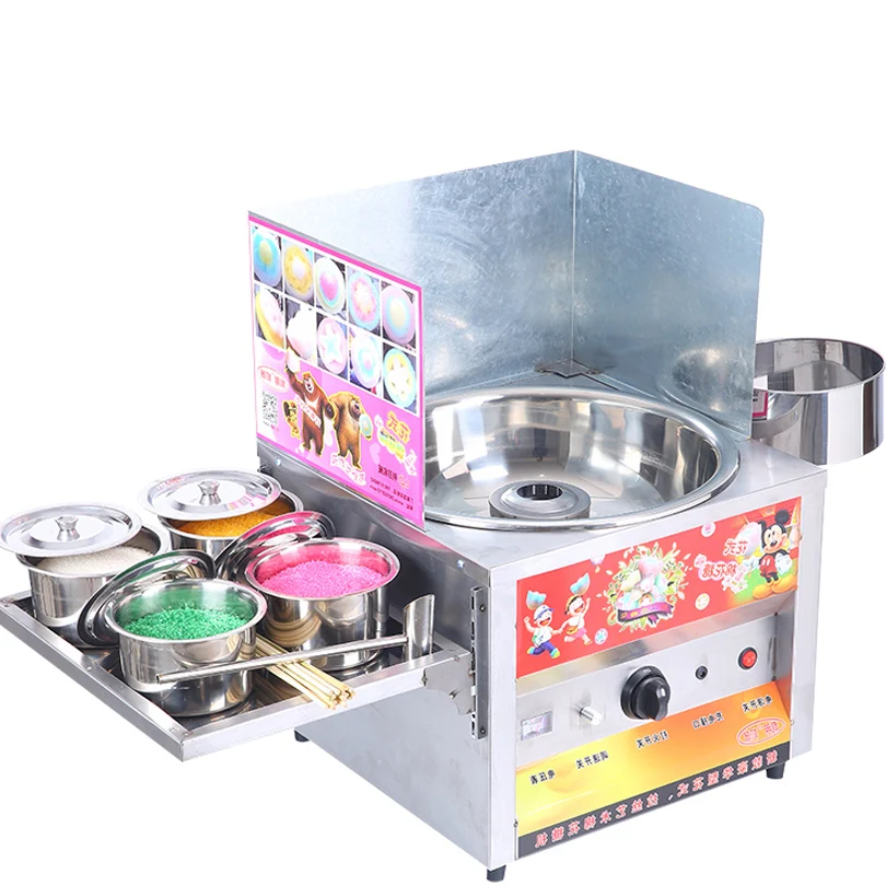 Free shipping Commercial Cotton Candy Floss Maker Machine /Gas Cotton Candy Machine/Candy Floss Machine