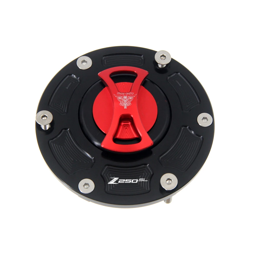

Motorcycle CNC Aluminum Fuel Gas Tank Cap Keyless Cover For Kawasaki Z250 SL Z250SL