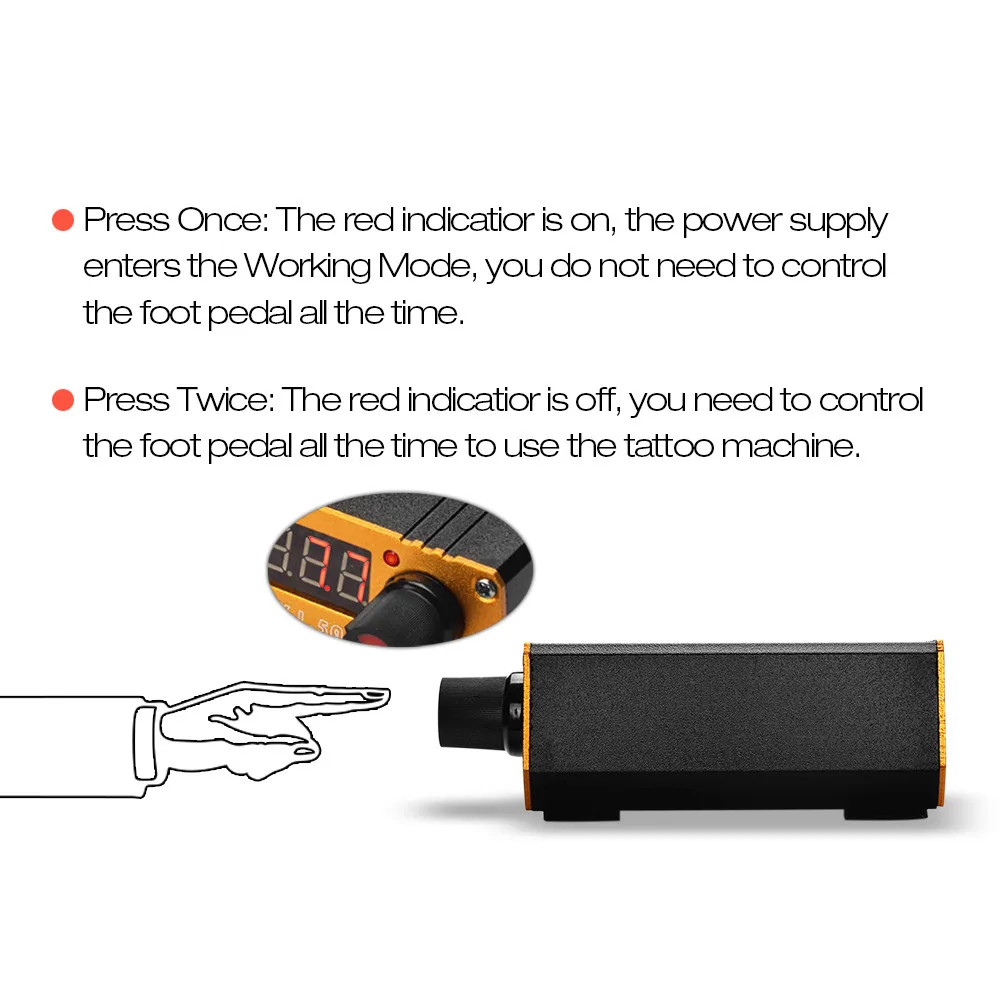 Новинка 2019 мини светодиодный цифровой дисплей источник питания для тату кабель