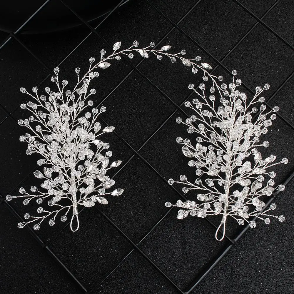 Свадебные головные уборы для женщин ювелирные изделия волос с кристаллами и